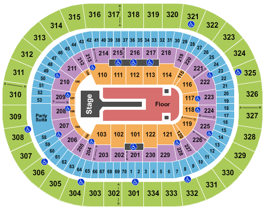Moda Center Florence + The Machine Seating Chart